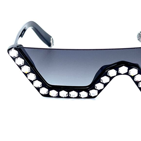 NEW!!! PHILIPP PLEIN Sunglasses Plein Crystal Lux SPP031S Col.0700 Authentic main image 8